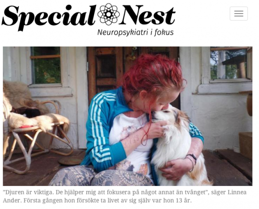 Linnea Ander, 24, har lidit av ADD, tvång och självskadebeteende hela sitt liv.